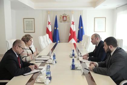Среща на посланик Иванова с премиерът на Грузия Мамука Бахтадзе 